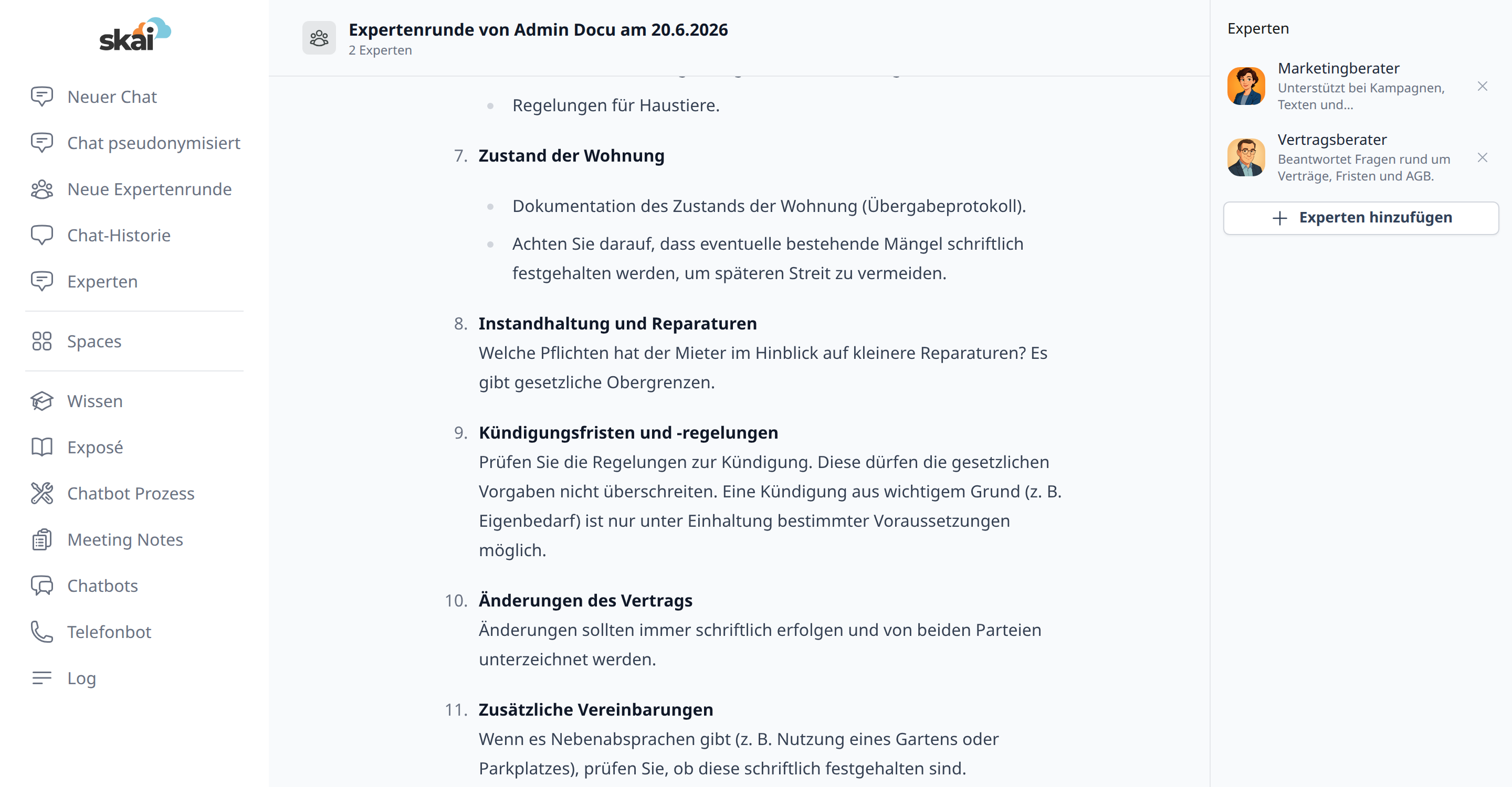 Antworten in der Expertenrunde