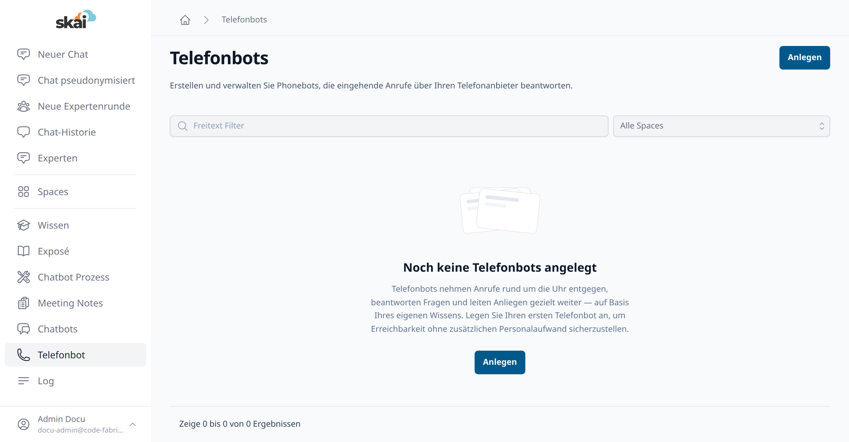 Übersicht aller Telefonbots Übersicht aller Telefonbots