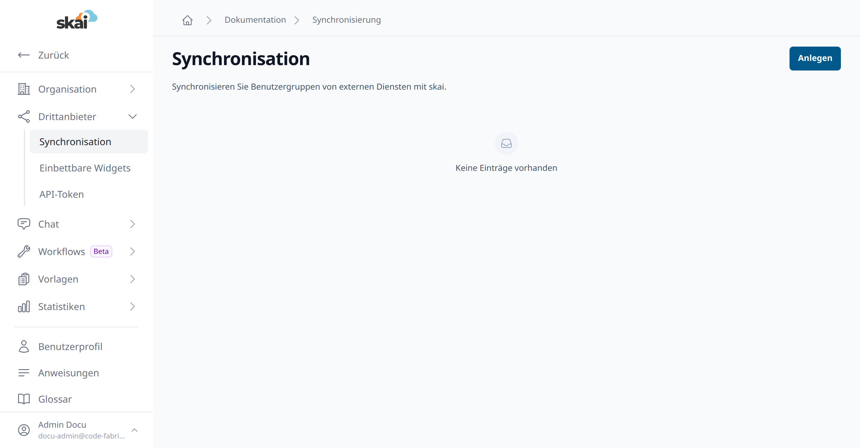 &Uuml;bersicht der Synchronisation