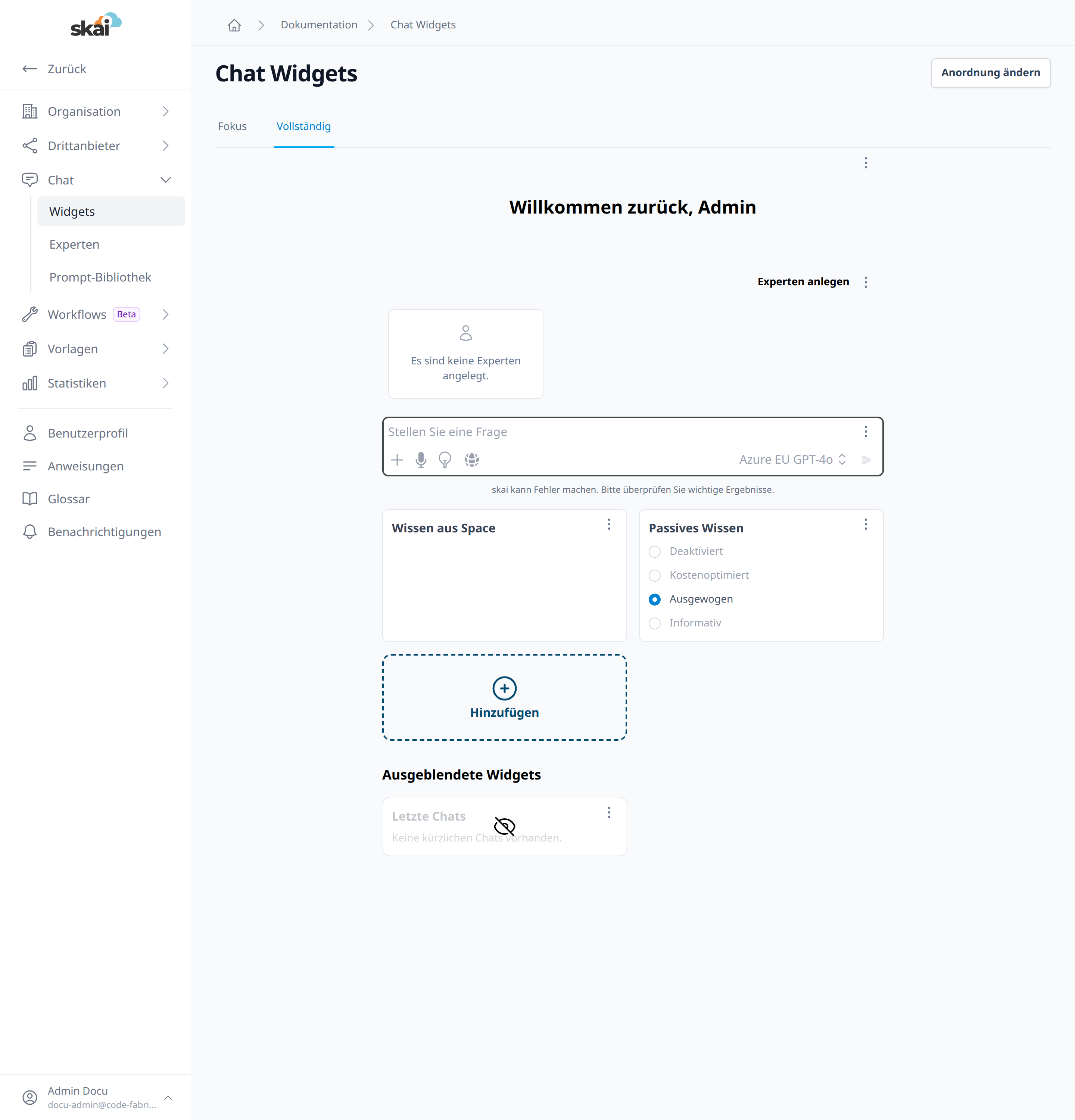 Chat-Startseite konfigurieren Chat-Startseite konfigurieren